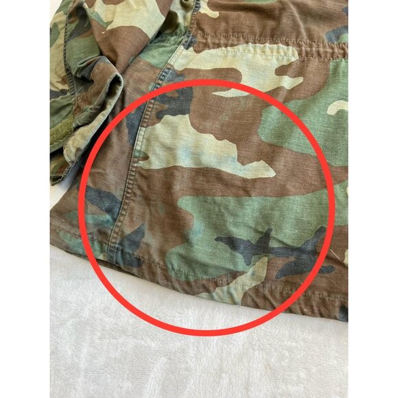 Vintage US Army Jacket Mens Small M65 Woodland Camo Cold Weather Military 90s - Picture 8 of 14
